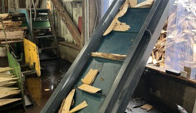 Conveyor belt at customer site