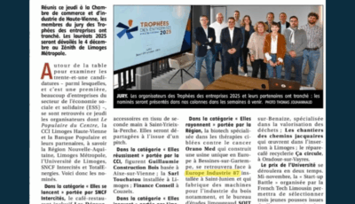 🏆 Europe Industrie 87 sélectionnée pour les Trophées des Entreprises de la Haute-Vienne 2025 !