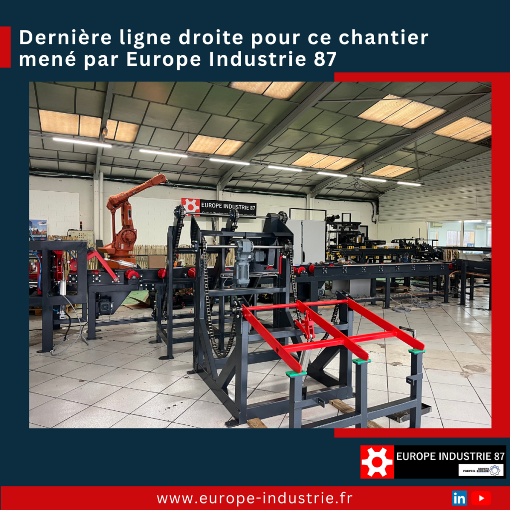  Ligne de Fente de Piquets et d'Appointage - Europe Industrie 87