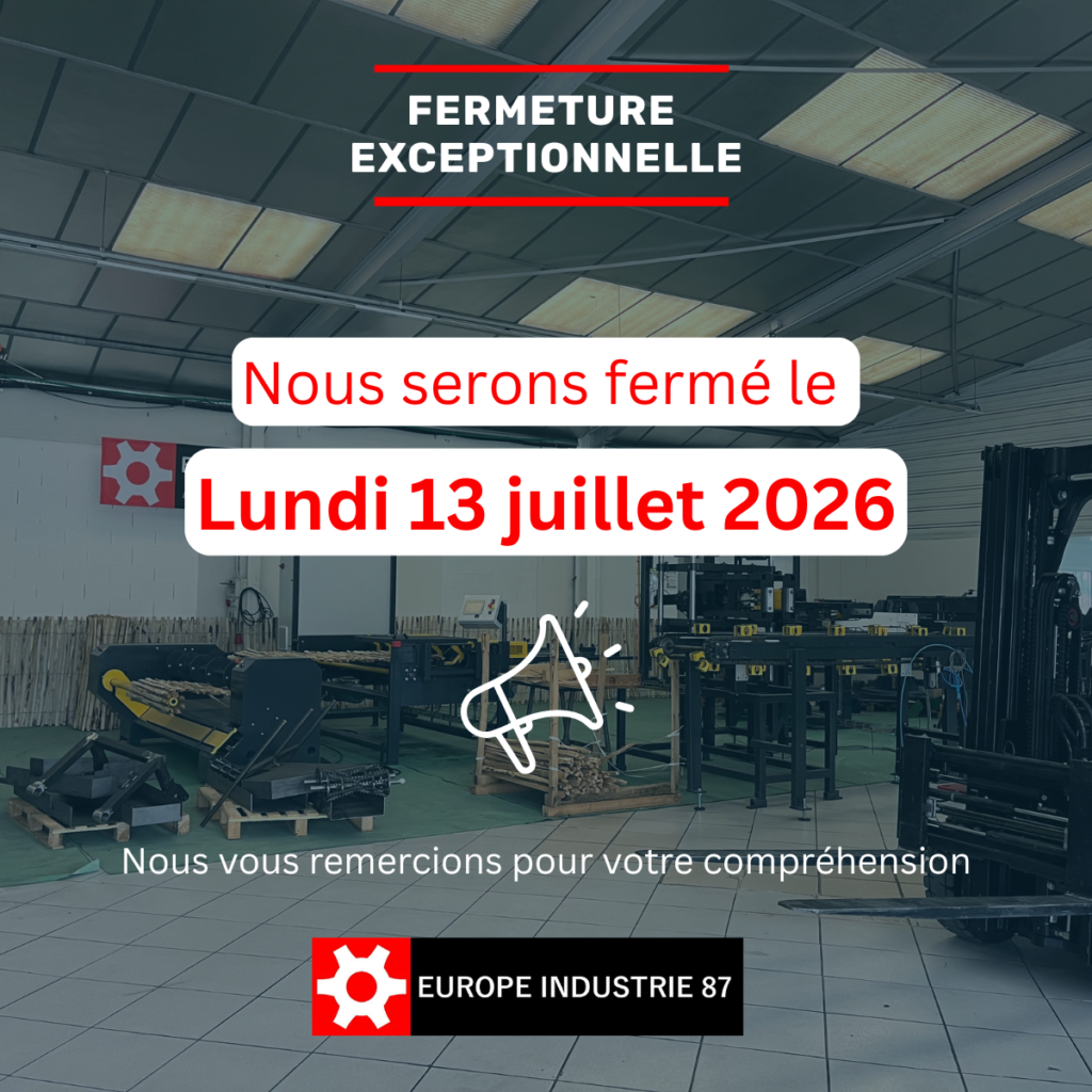 Fermeture exceptionelle - Europe Industrie 87