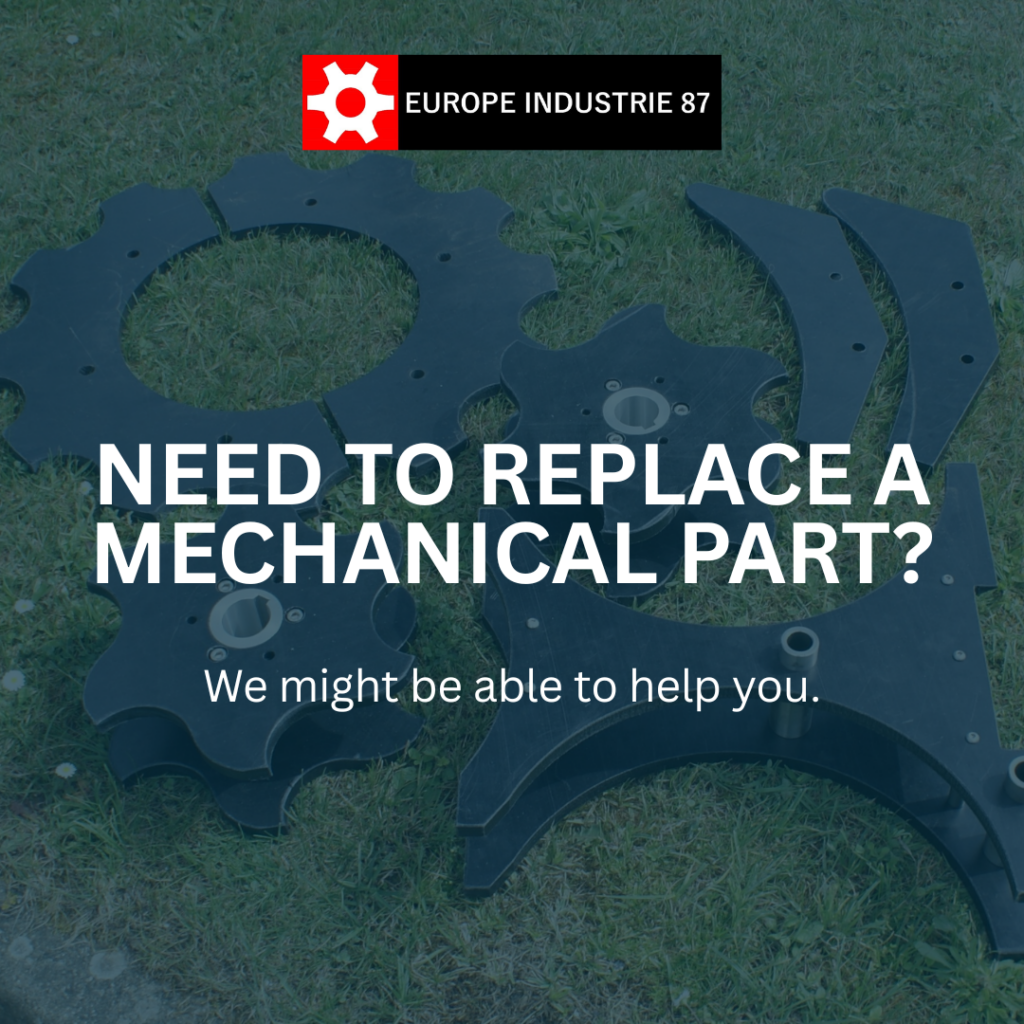 Mechanical part needing refurbishment - Europe Industrie 87